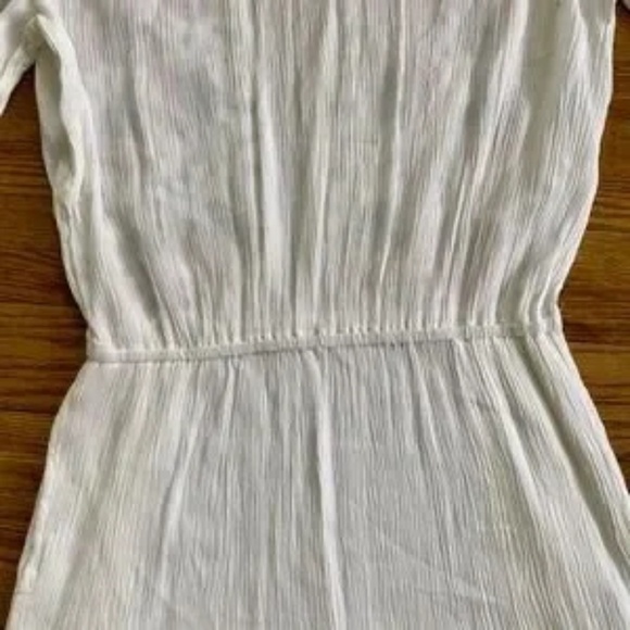 NWT Raga White Embroidered Long Sleeve Romper with Tassel Tie Size S | Bohemian - Picture 9 of 11